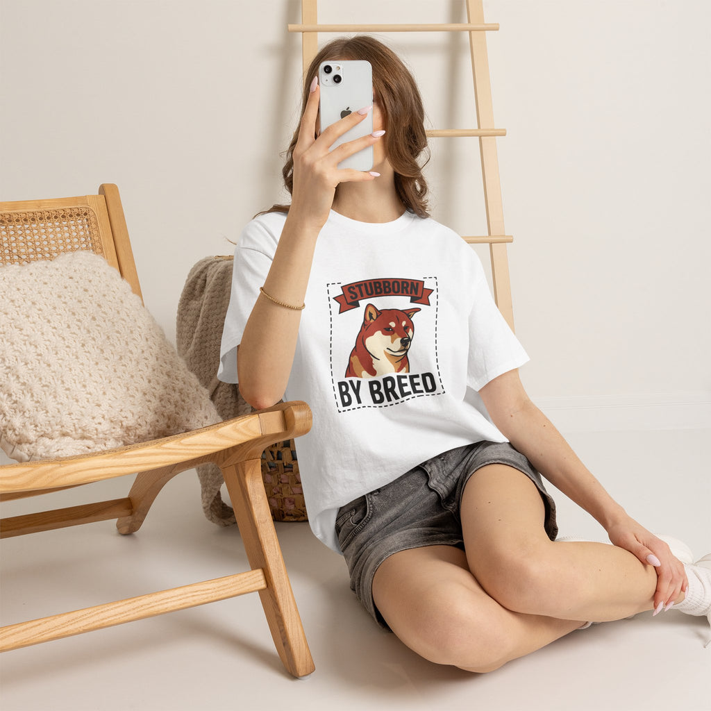 Stubborn By Breed — Funny Shiba Inu Tee | Petsy Square