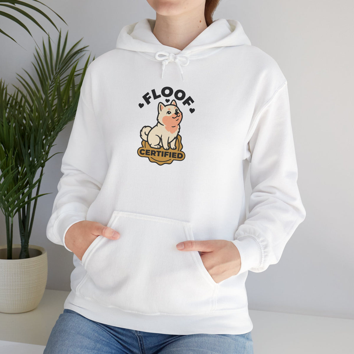 Floof Certified — Cozy Cream Shiba Inu Hoodie | Petsy Square