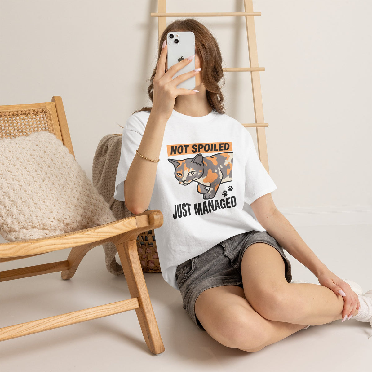 Not Spoiled Just Managed — Funny Cat Lover Tee | Petsy Square