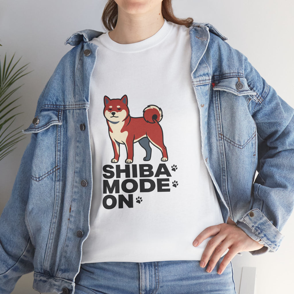 Shiba Mode On — Funny Shiba Inu Dog Tee | Petsy Square