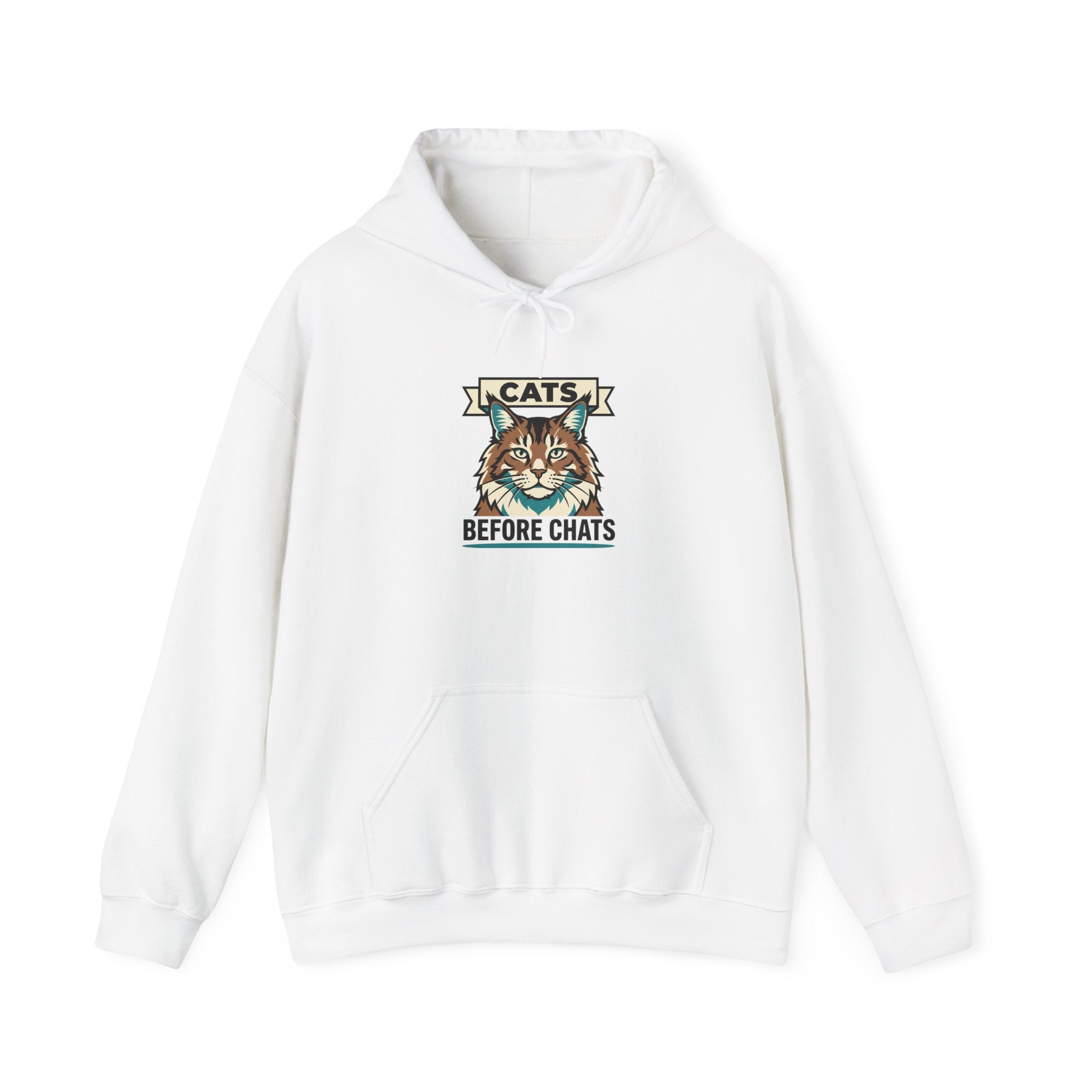 Cats Before Chats — Cozy Introvert Cat Lover Hoodie | Petsy Square