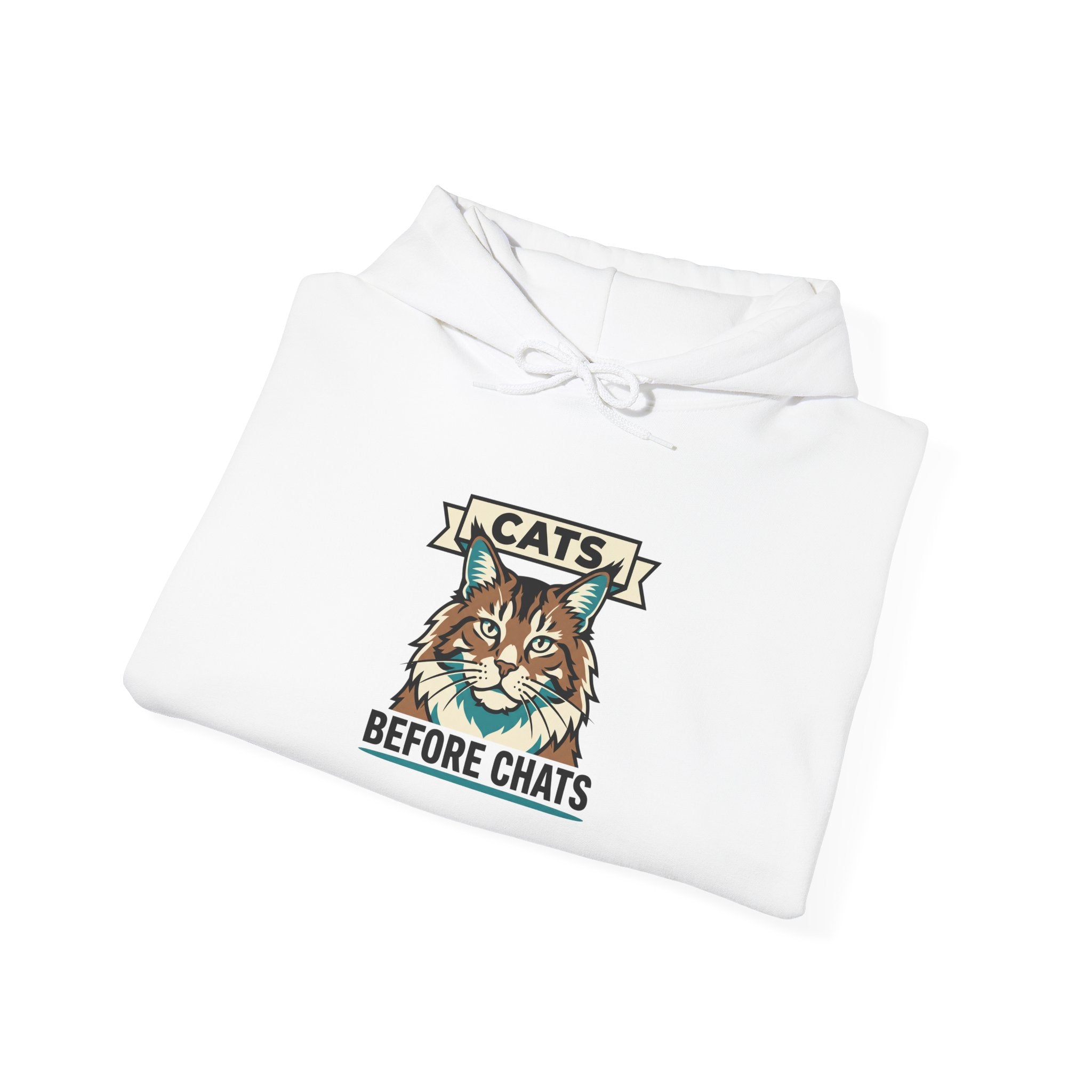Cats Before Chats — Cozy Introvert Cat Lover Hoodie | Petsy Square