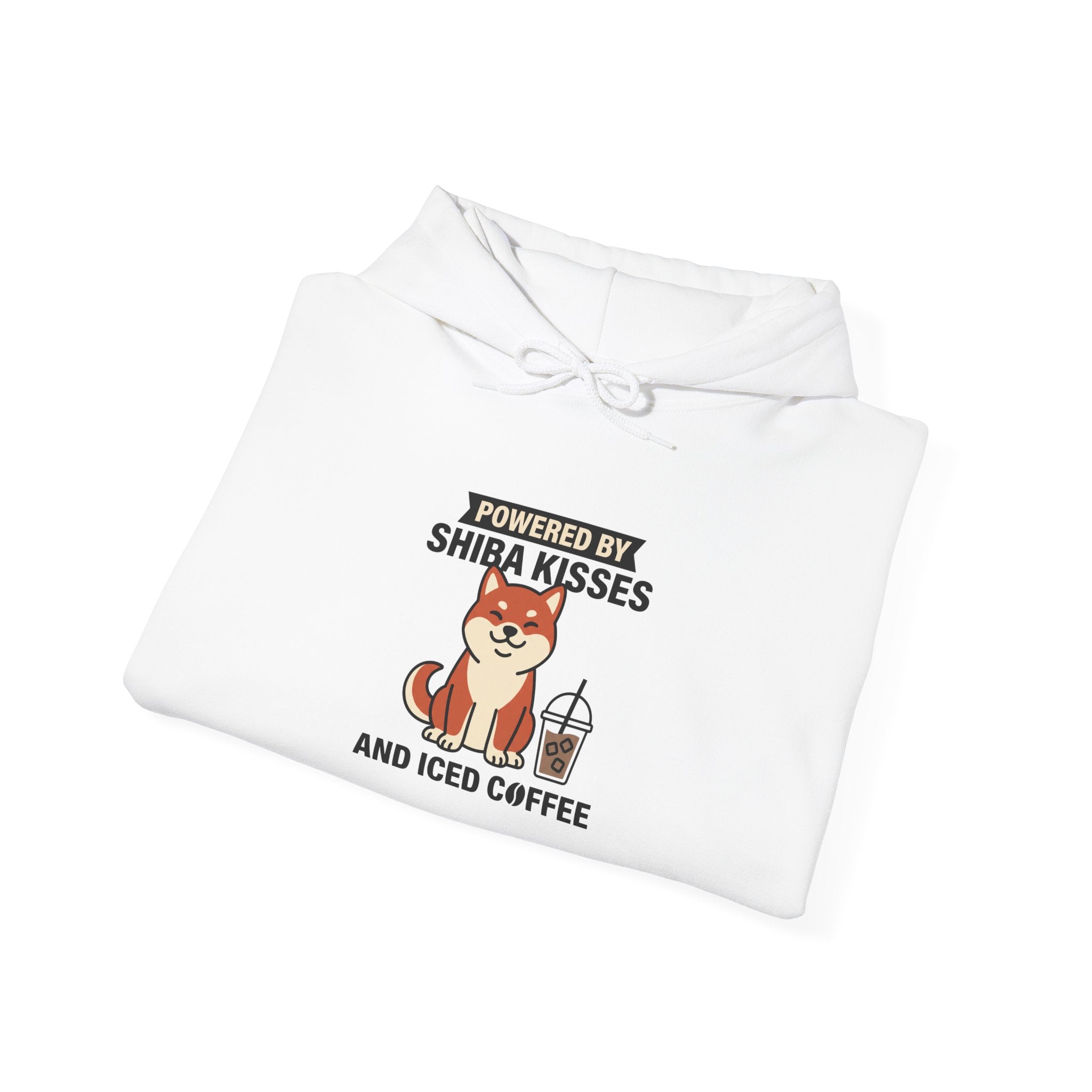 Powered By Shiba Kisses And Iced Coffee — Cozy Dog Hoodie | Petsy Square