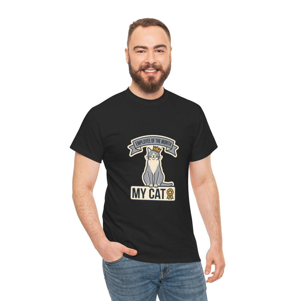 Employee Of The Month: My Cat — Funny Cat Tee | Petsy Square