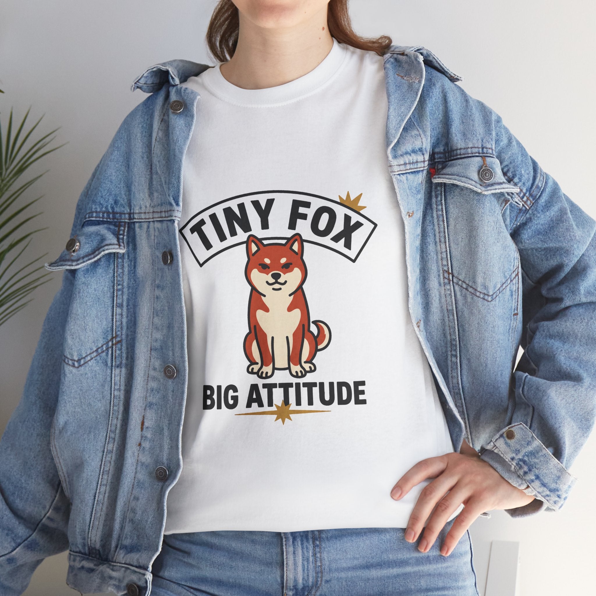 Tiny Fox Big Attitude — Funny Shiba Inu Dog Lover Tee | Petsy Square