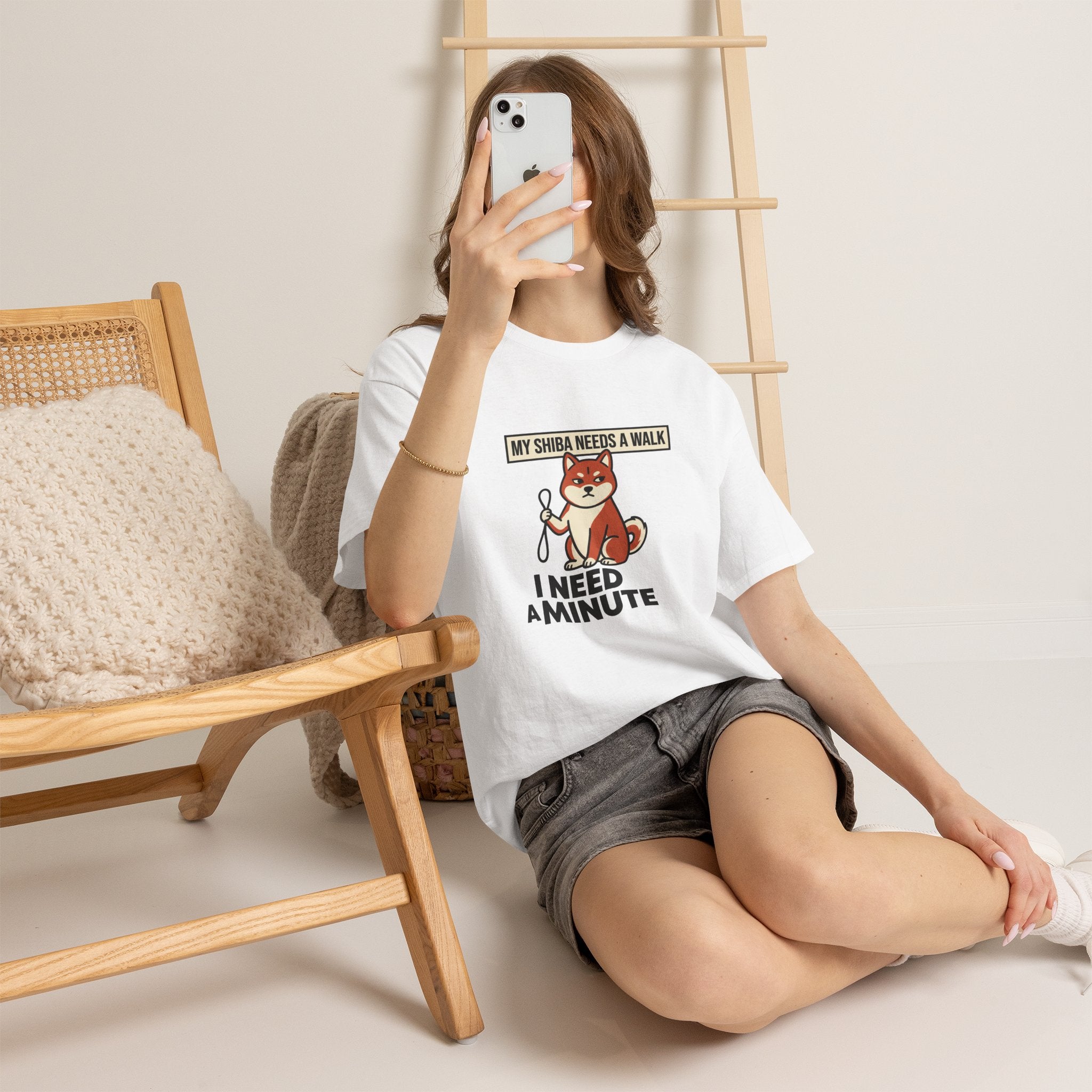 My Shiba Needs A Walk I Need A Minute — Funny Dog Tee | Petsy Square