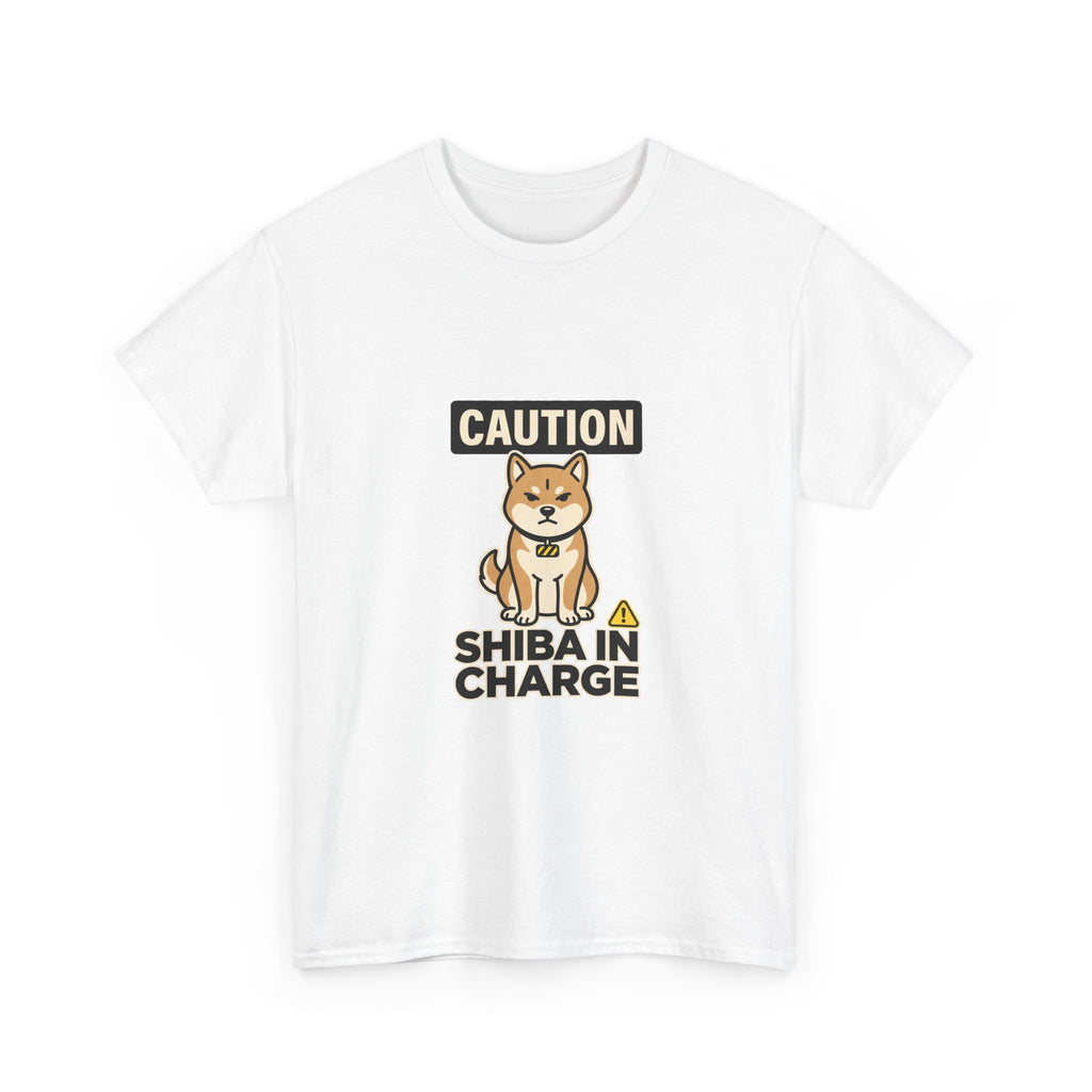 Caution Shiba In Charge — Funny Shiba Inu Dog Lover Tee | Petsy Square