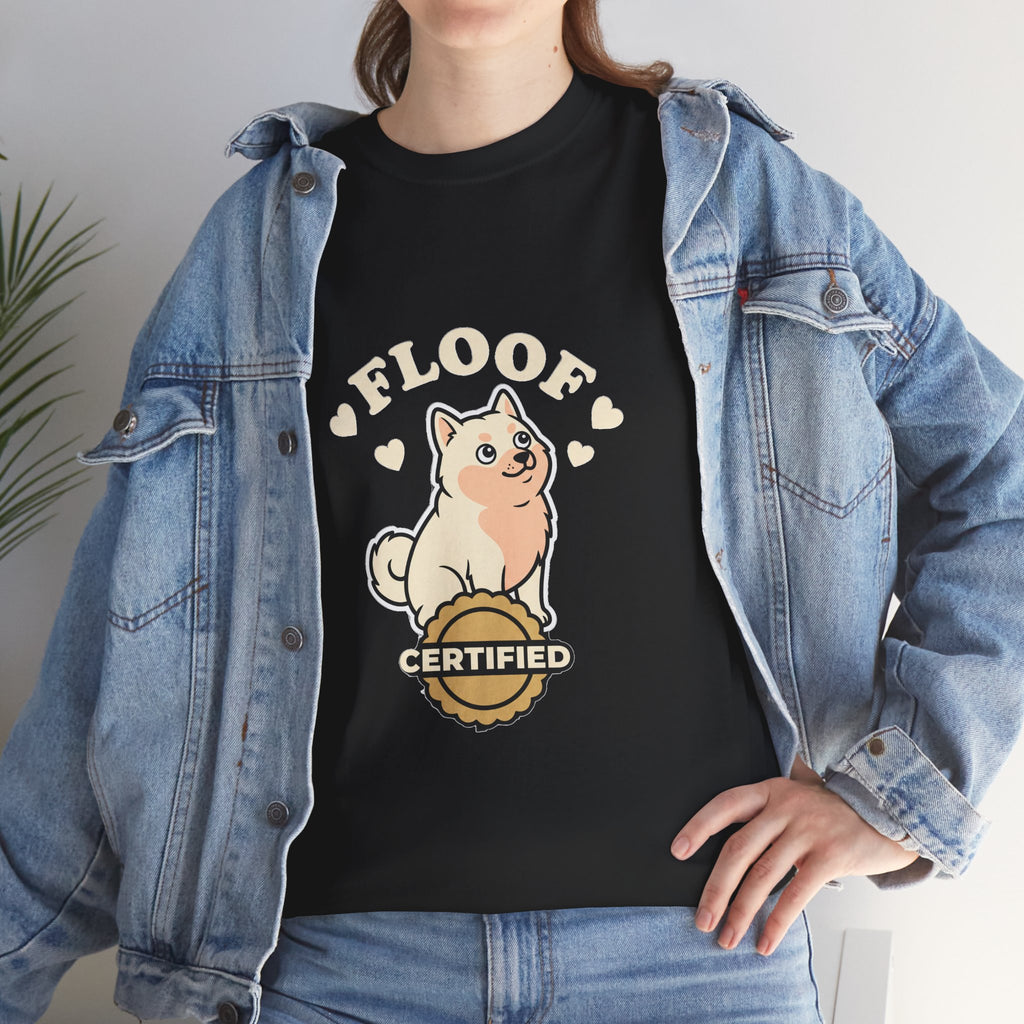 Floof Certified — Cute Cream Shiba Inu Tee | Petsy Square