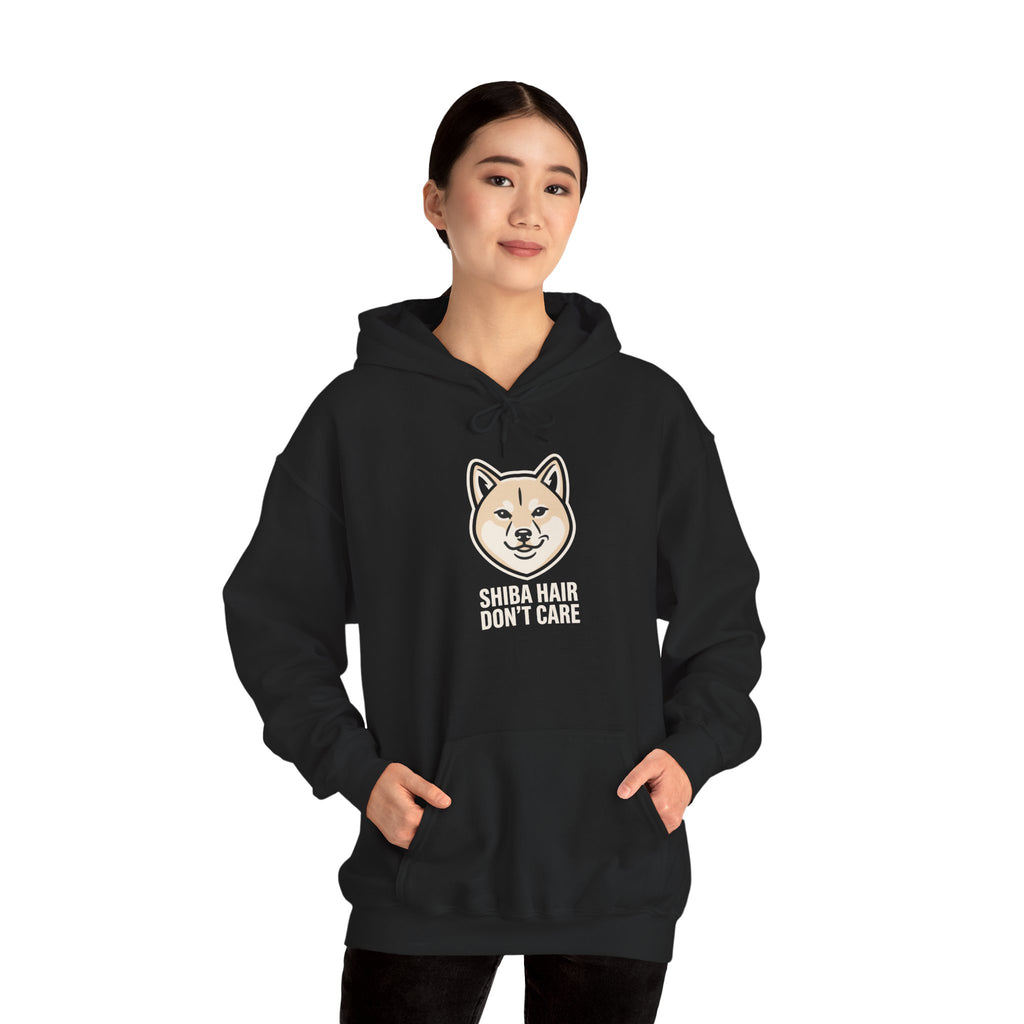 Shiba Hair Don't Care — Sassy Fluffy Shiba Hoodie | Petsy Square