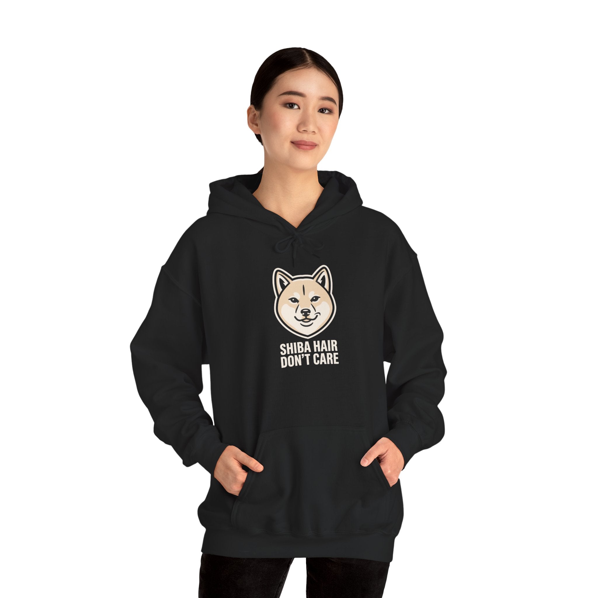 Shiba Hair Don't Care — Sassy Fluffy Shiba Hoodie | Petsy Square