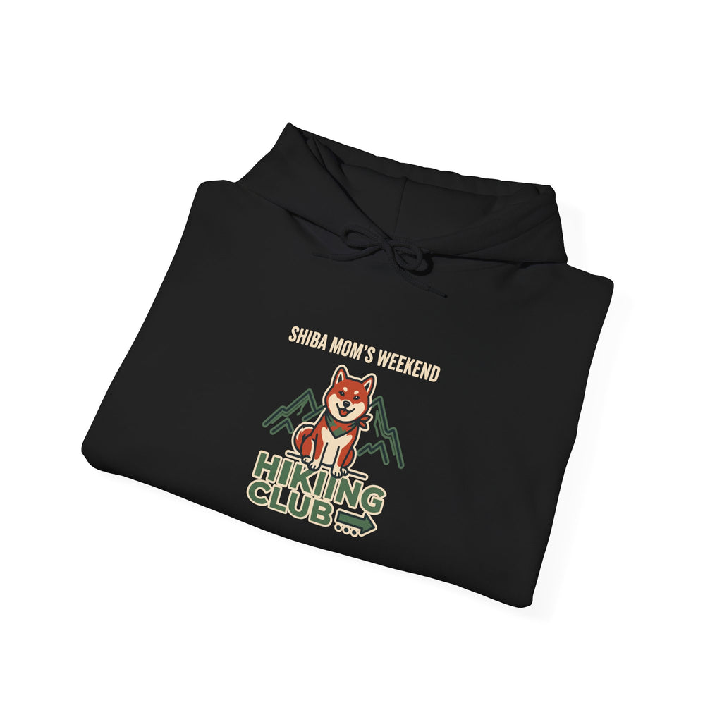 Shiba Mom's Weekend Hiking Club — Cozy Shiba Inu Hoodie | Petsy Square
