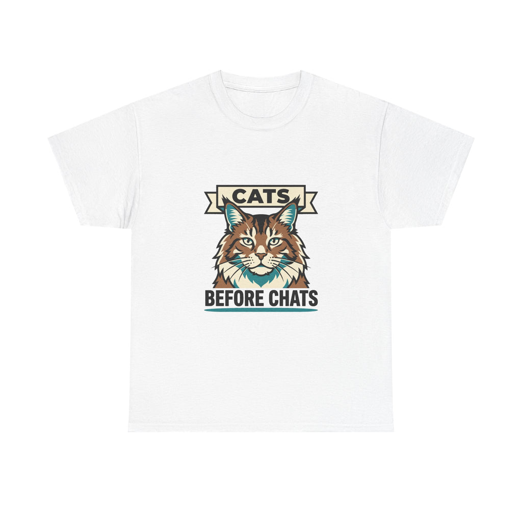 Cats Before Chats — Funny Introvert Cat Lover Tee | Petsy Square