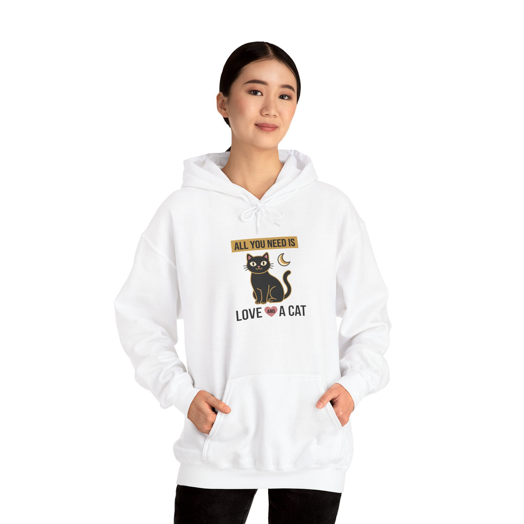 All You Need Is Love And A Cat — Cozy Cat Lover Hoodie | Petsy Square