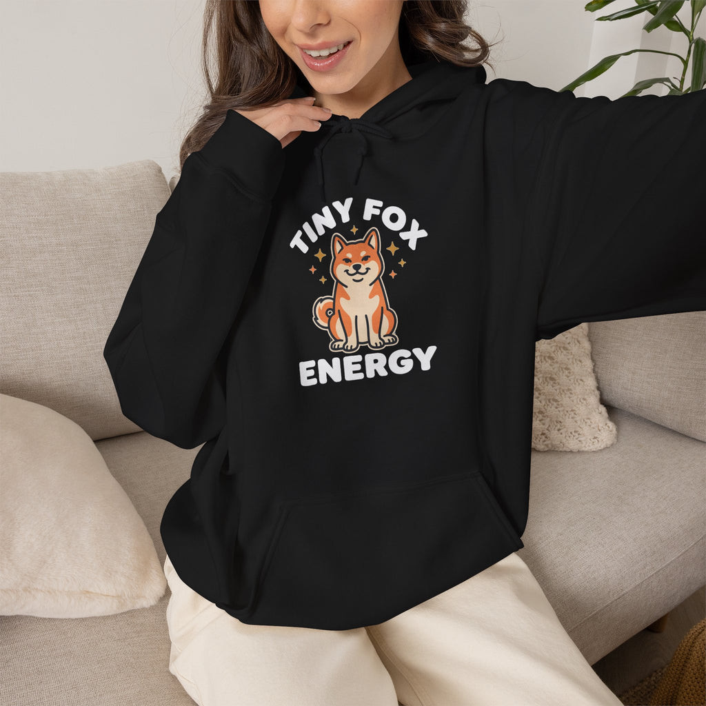 Tiny Fox Energy — Cozy Shiba Inu Hoodie | Petsy Square