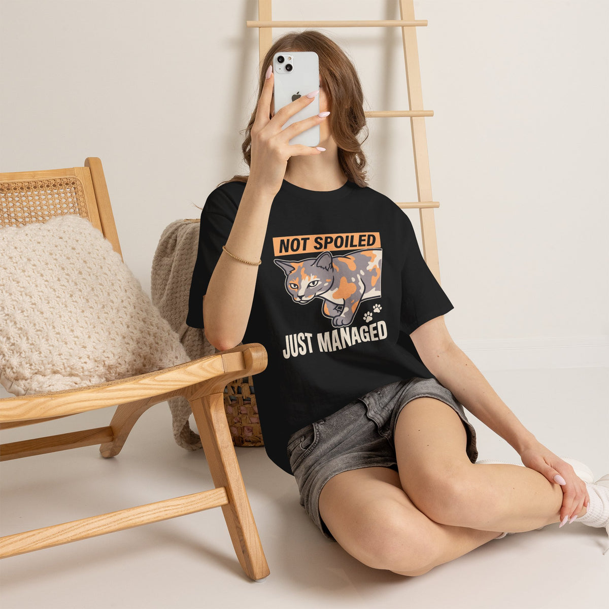 Not Spoiled Just Managed — Funny Cat Lover Tee | Petsy Square