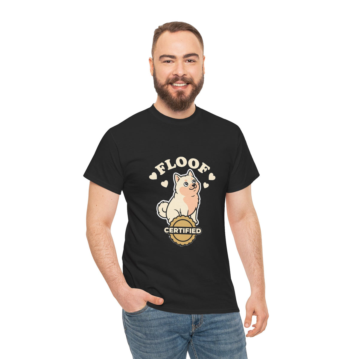 Floof Certified — Cute Cream Shiba Inu Tee | Petsy Square