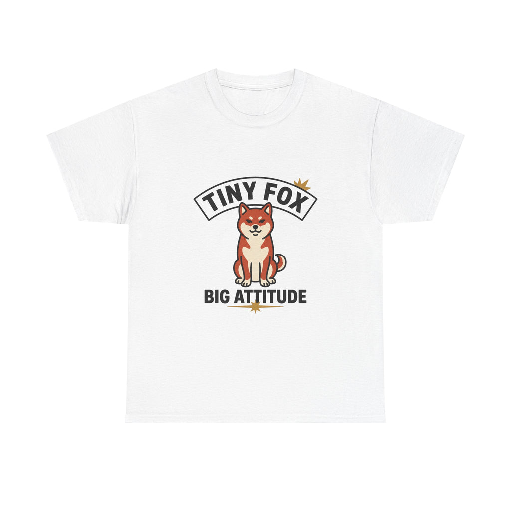 Tiny Fox Big Attitude — Funny Shiba Inu Dog Lover Tee | Petsy Square
