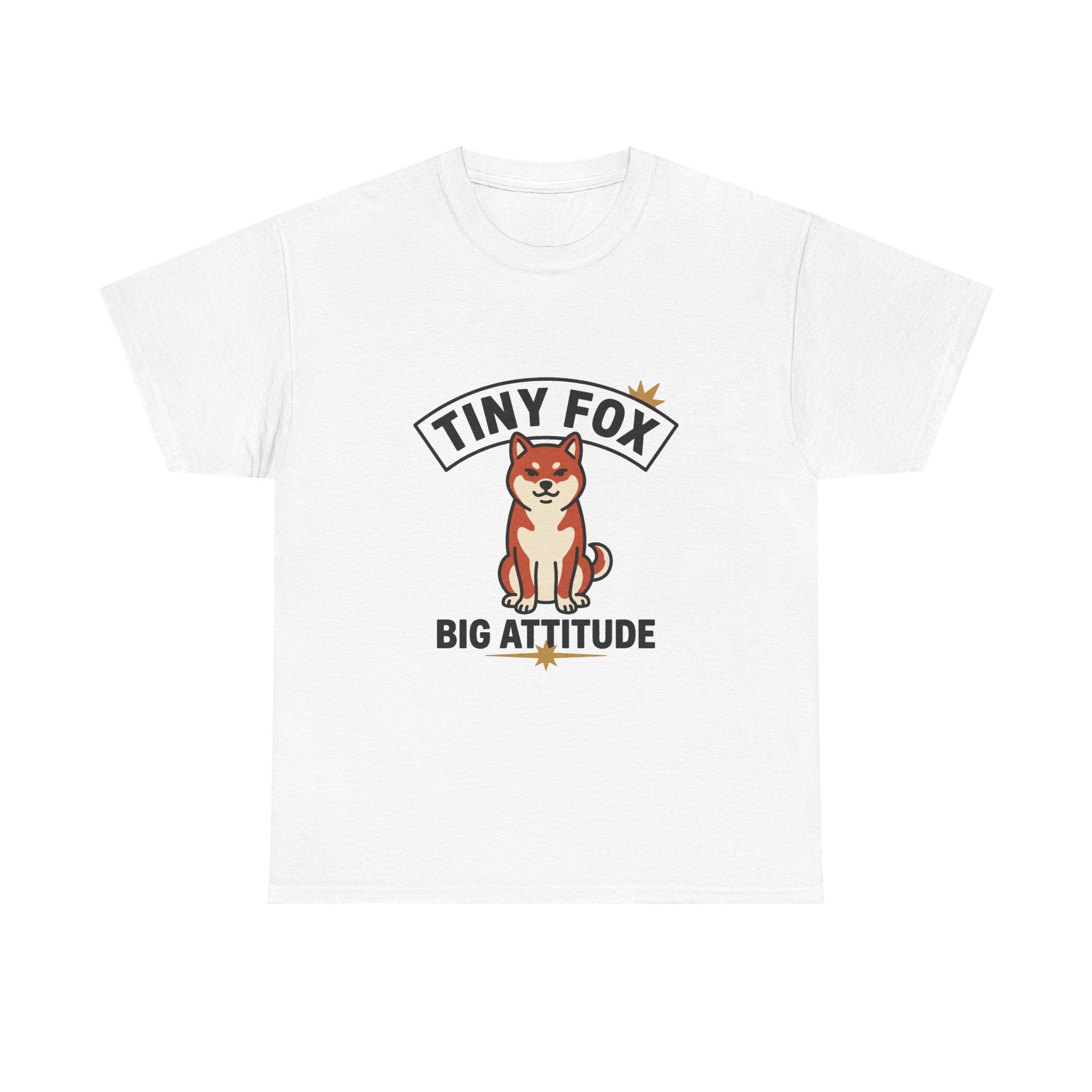 Tiny Fox Big Attitude — Funny Shiba Inu Dog Lover Tee | Petsy Square