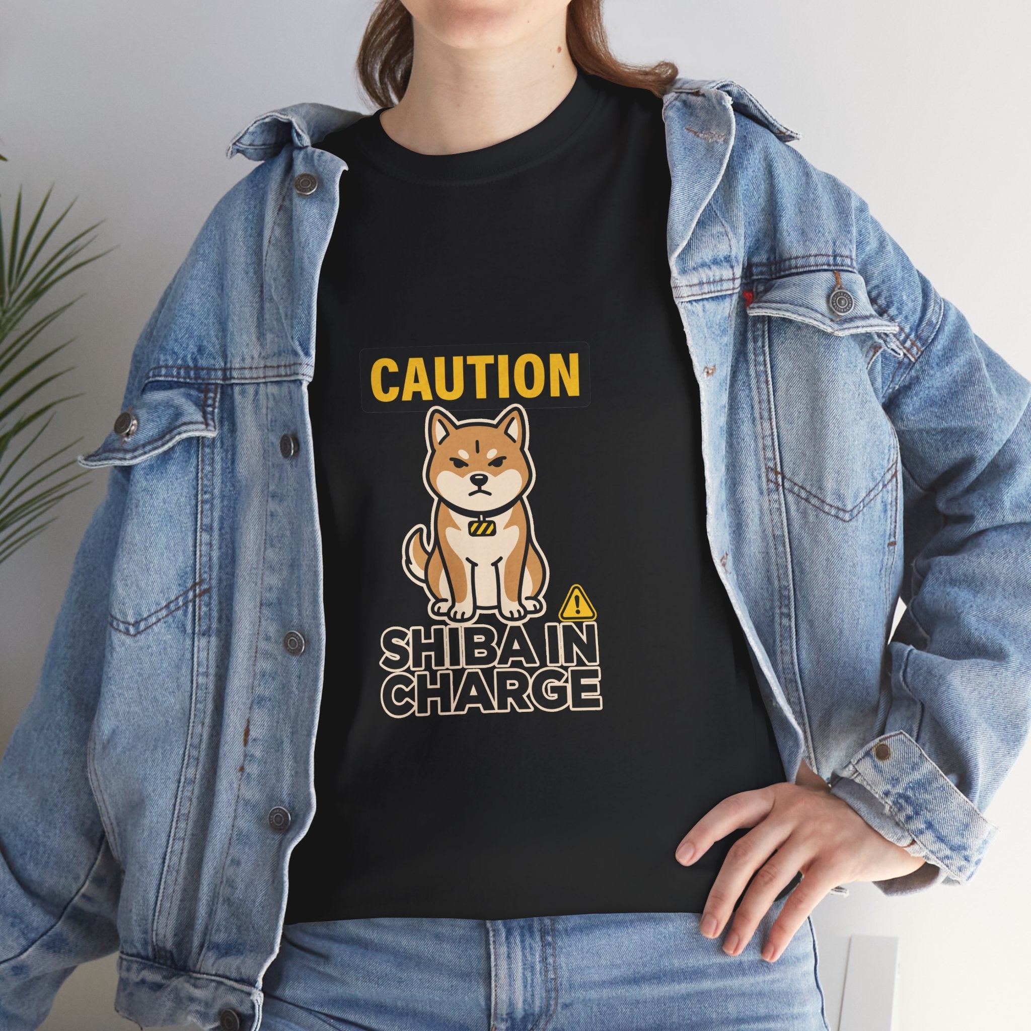 Caution Shiba In Charge — Funny Shiba Inu Dog Lover Tee | Petsy Square