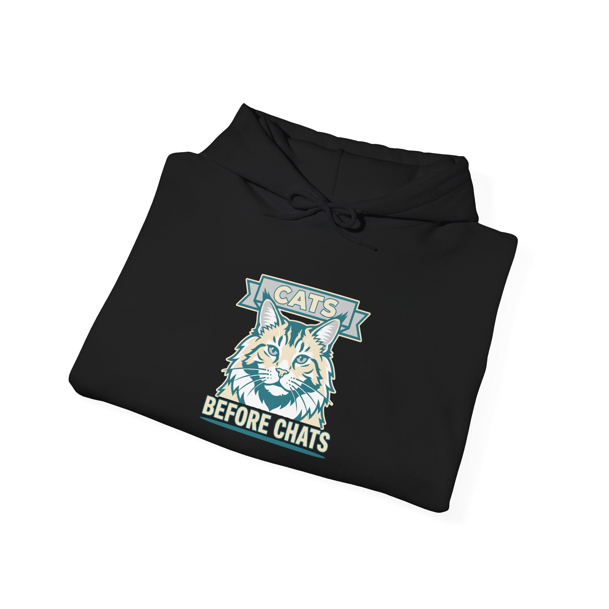 Cats Before Chats — Cozy Introvert Cat Lover Hoodie | Petsy Square