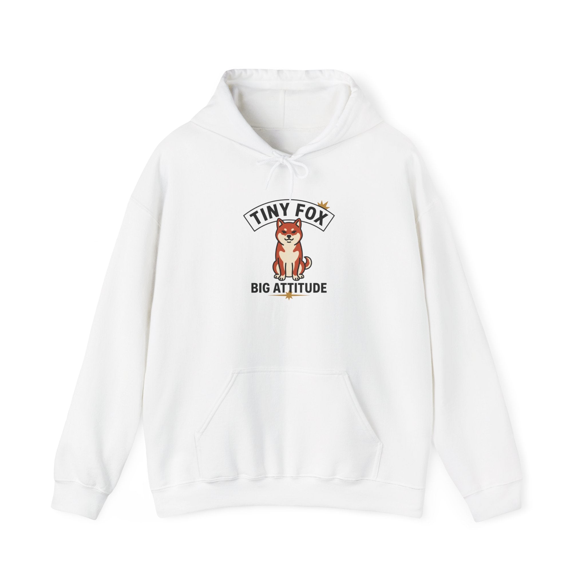 Tiny Fox Big Attitude — Cozy Funny Shiba Inu Hoodie | Petsy Square