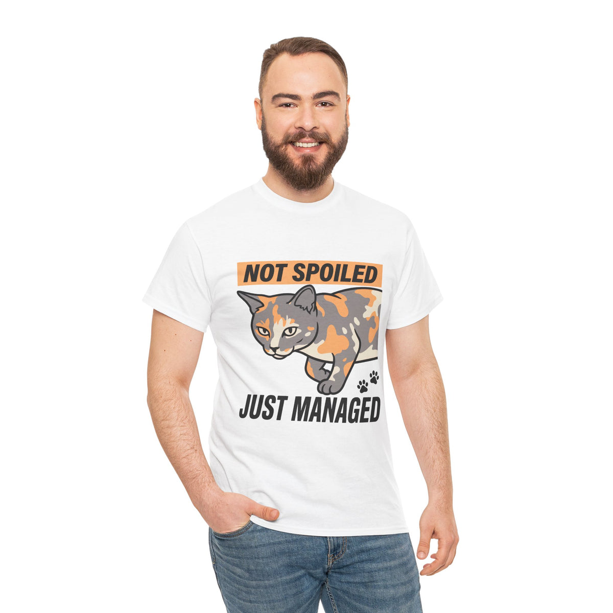 Not Spoiled Just Managed — Funny Cat Lover Tee | Petsy Square