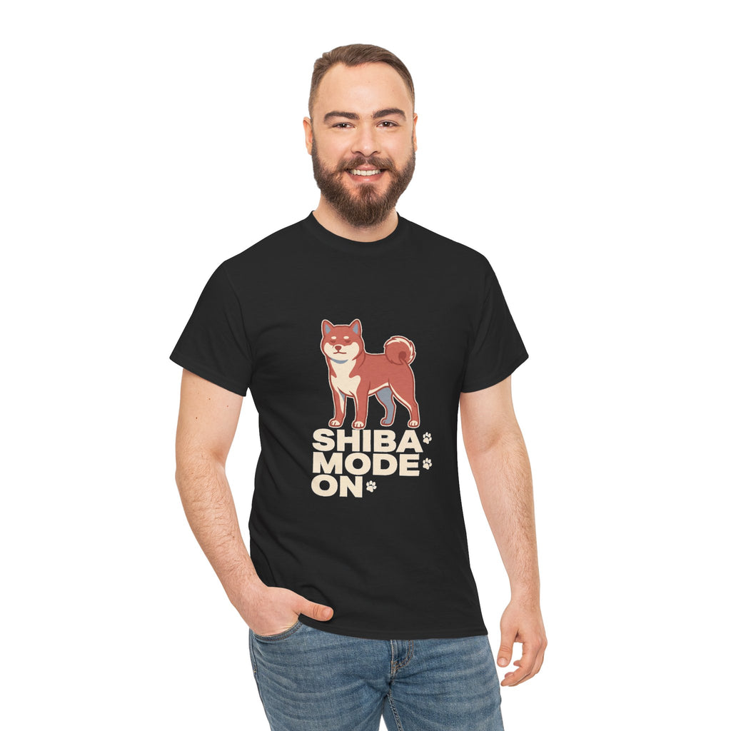 Shiba Mode On — Funny Shiba Inu Dog Tee | Petsy Square