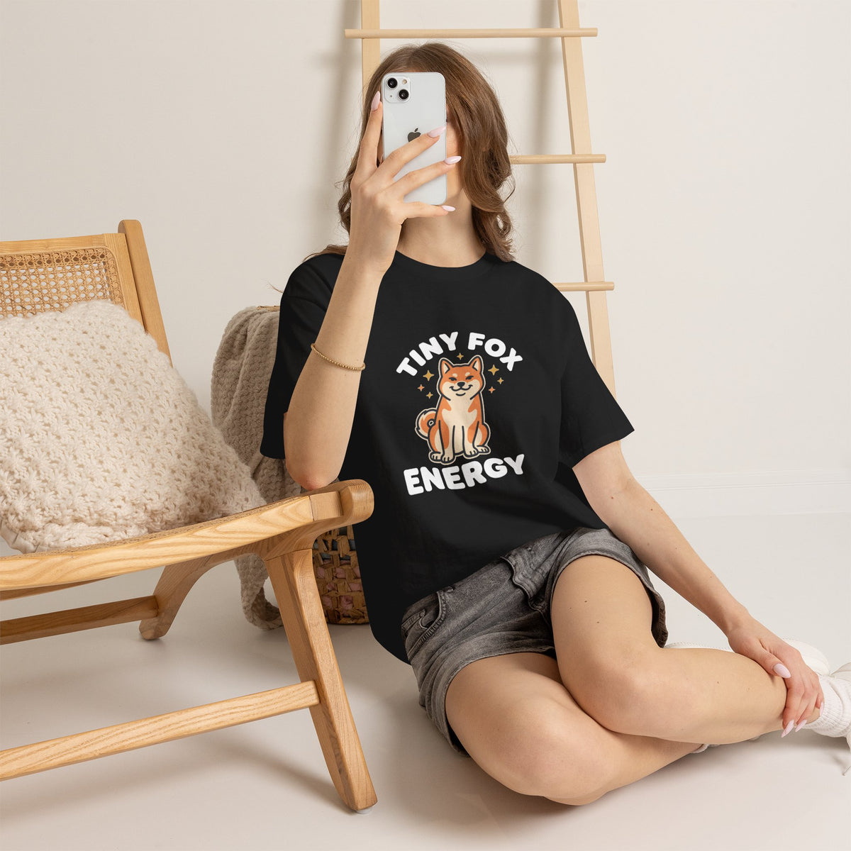 Tiny Fox Energy — Funny Shiba Inu Tee | Petsy Square