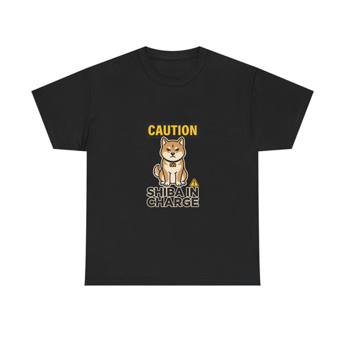Caution Shiba In Charge — Funny Shiba Inu Dog Lover Tee | Petsy Square