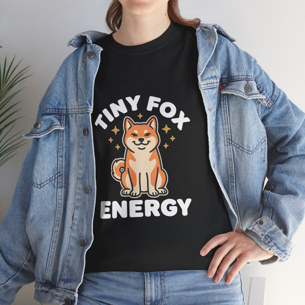 Tiny Fox Energy — Funny Shiba Inu Tee | Petsy Square
