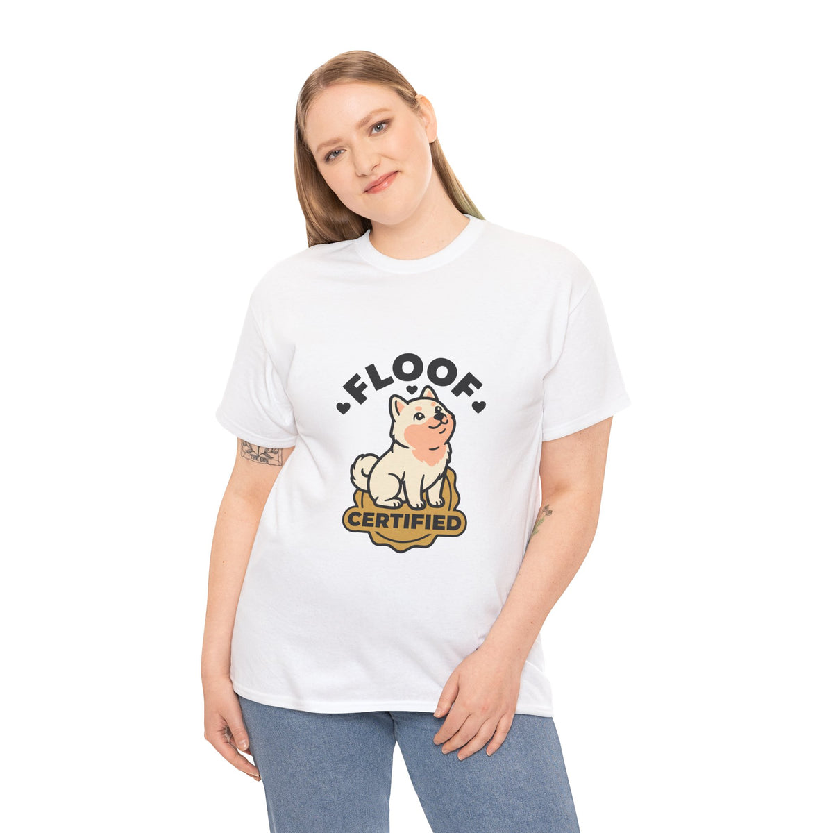 Floof Certified — Cute Cream Shiba Inu Tee | Petsy Square