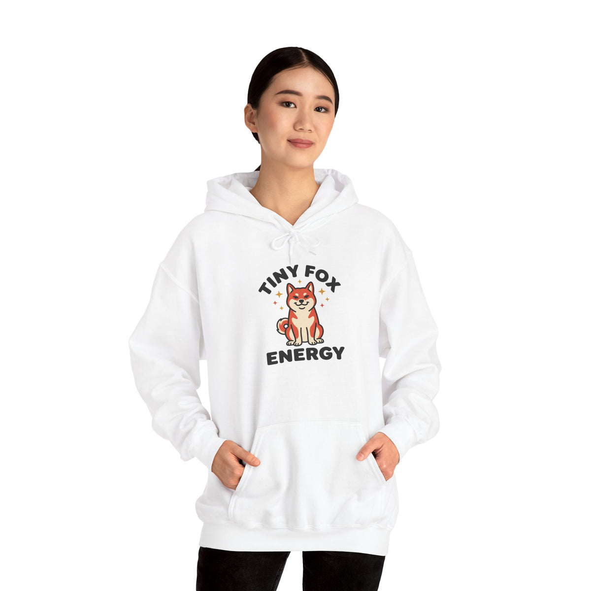 Tiny Fox Energy — Cozy Shiba Inu Hoodie | Petsy Square