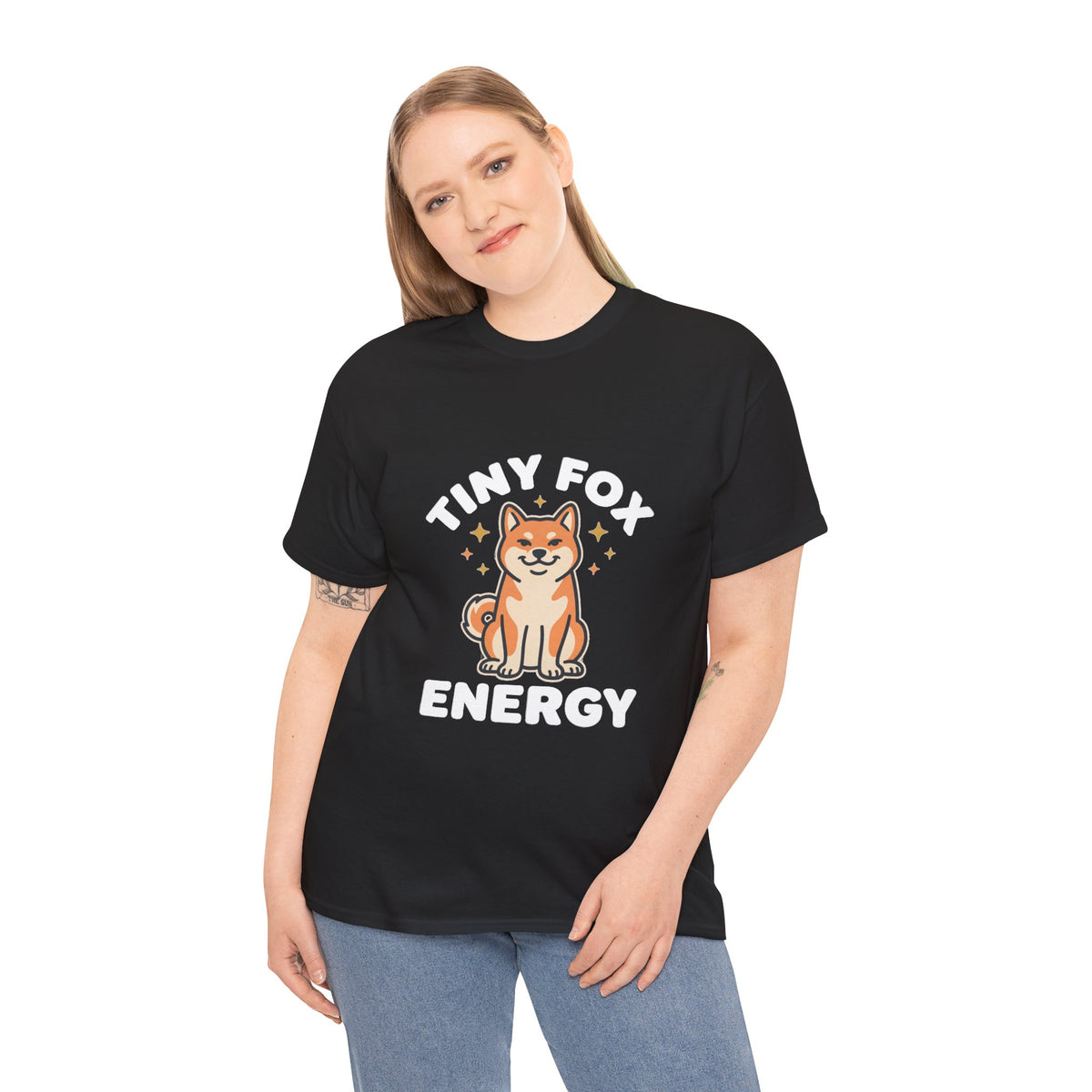 Tiny Fox Energy — Funny Shiba Inu Tee | Petsy Square