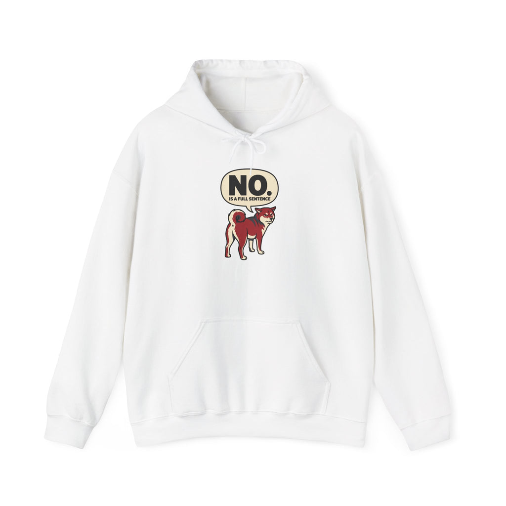 No Is A Full Sentence — Cozy Shiba Hoodie | Petsy Square