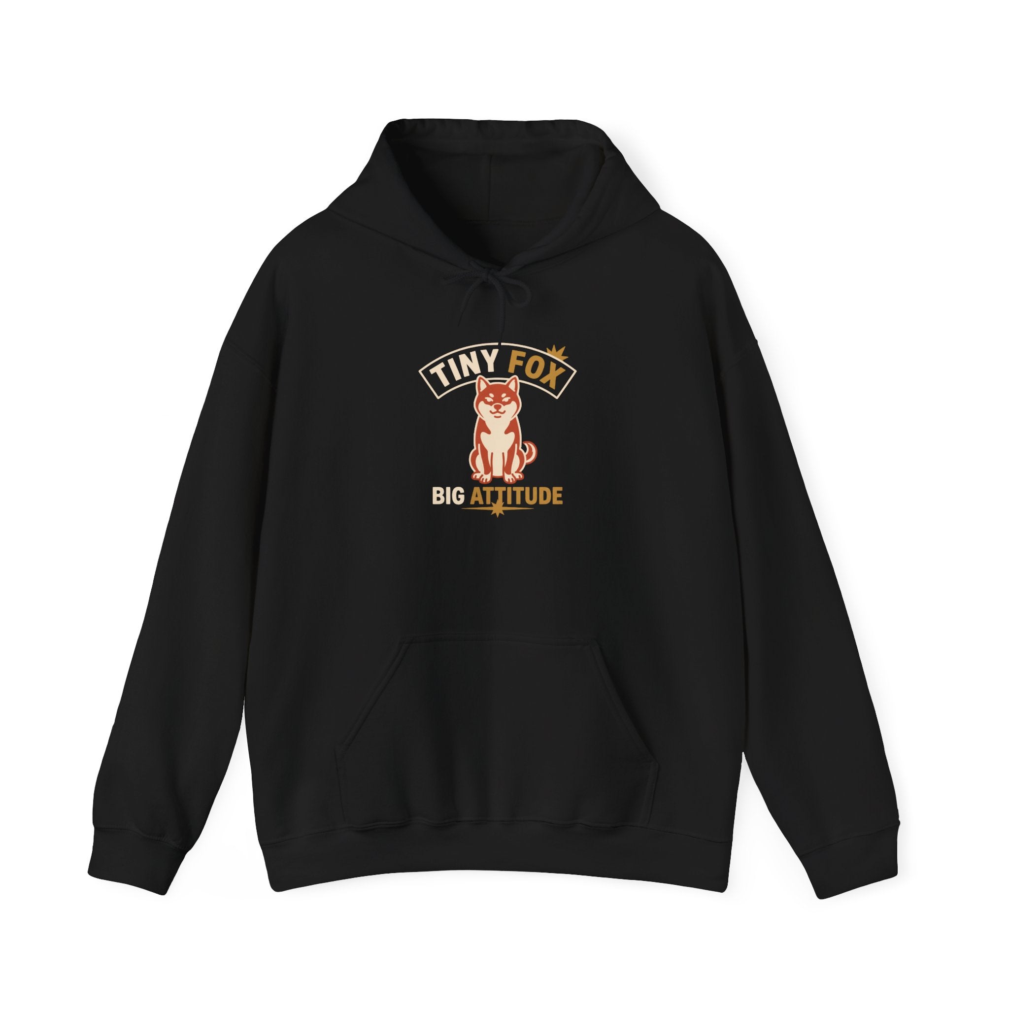 Tiny Fox Big Attitude — Cozy Funny Shiba Inu Hoodie | Petsy Square