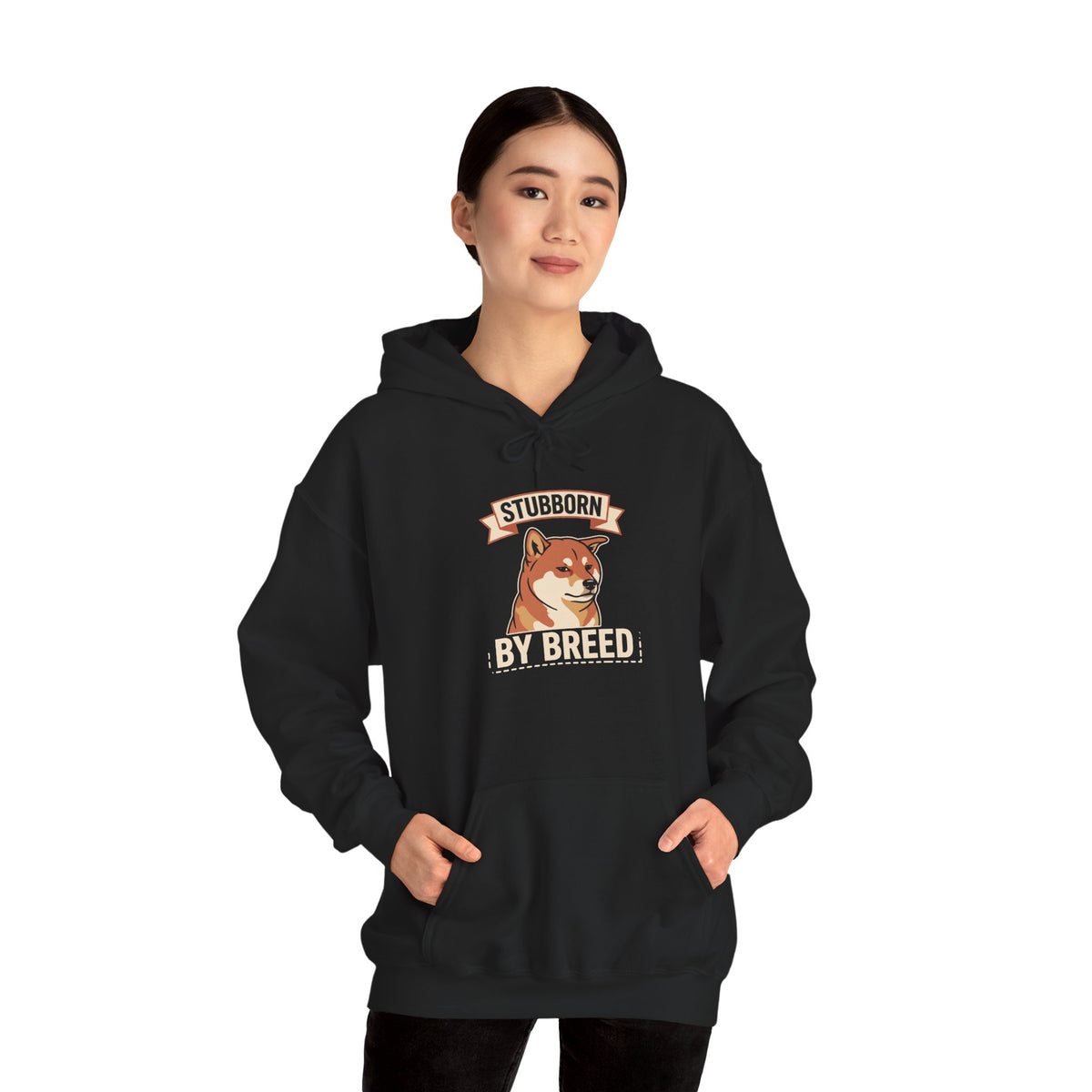 Stubborn By Breed — Cozy Shiba Inu Hoodie | Petsy Square