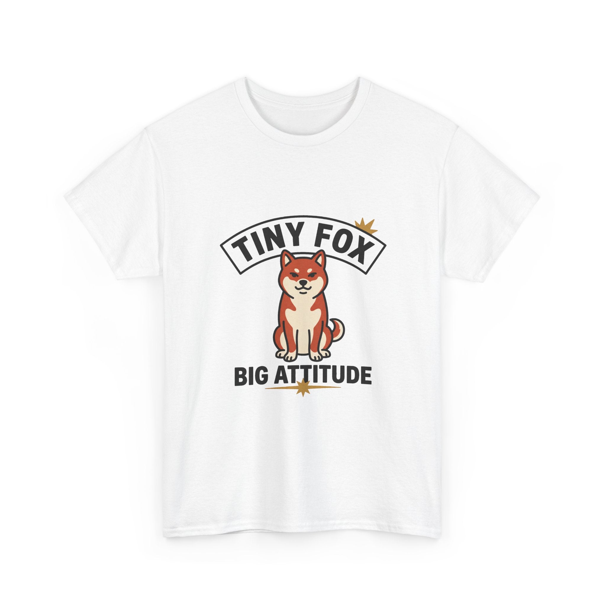 Tiny Fox Big Attitude — Funny Shiba Inu Dog Lover Tee | Petsy Square