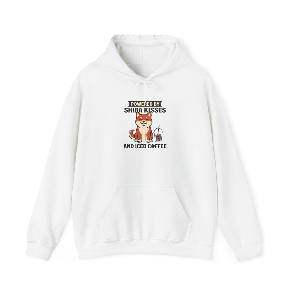 Powered By Shiba Kisses And Iced Coffee — Cozy Dog Hoodie | Petsy Square
