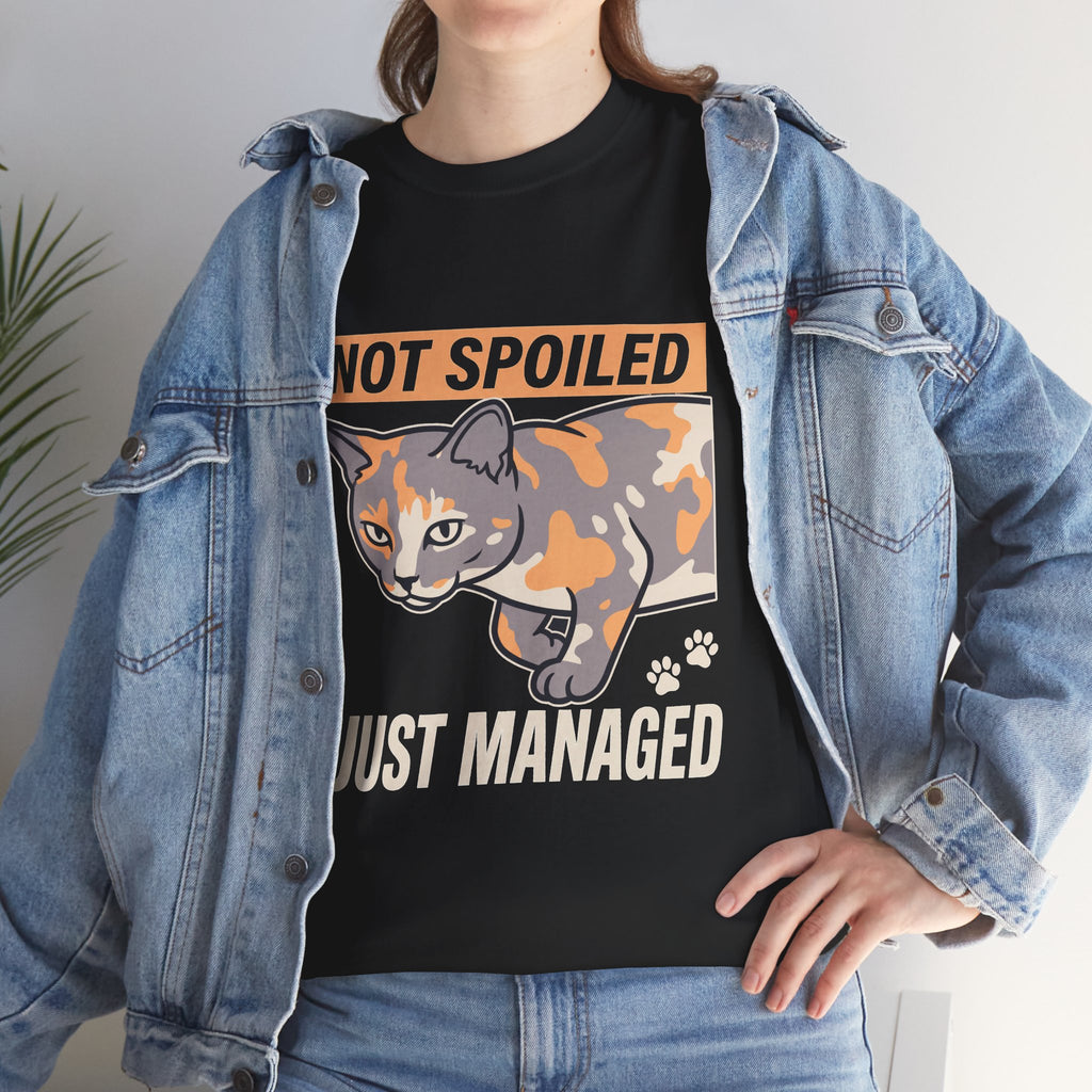 Not Spoiled Just Managed — Funny Cat Lover Tee | Petsy Square