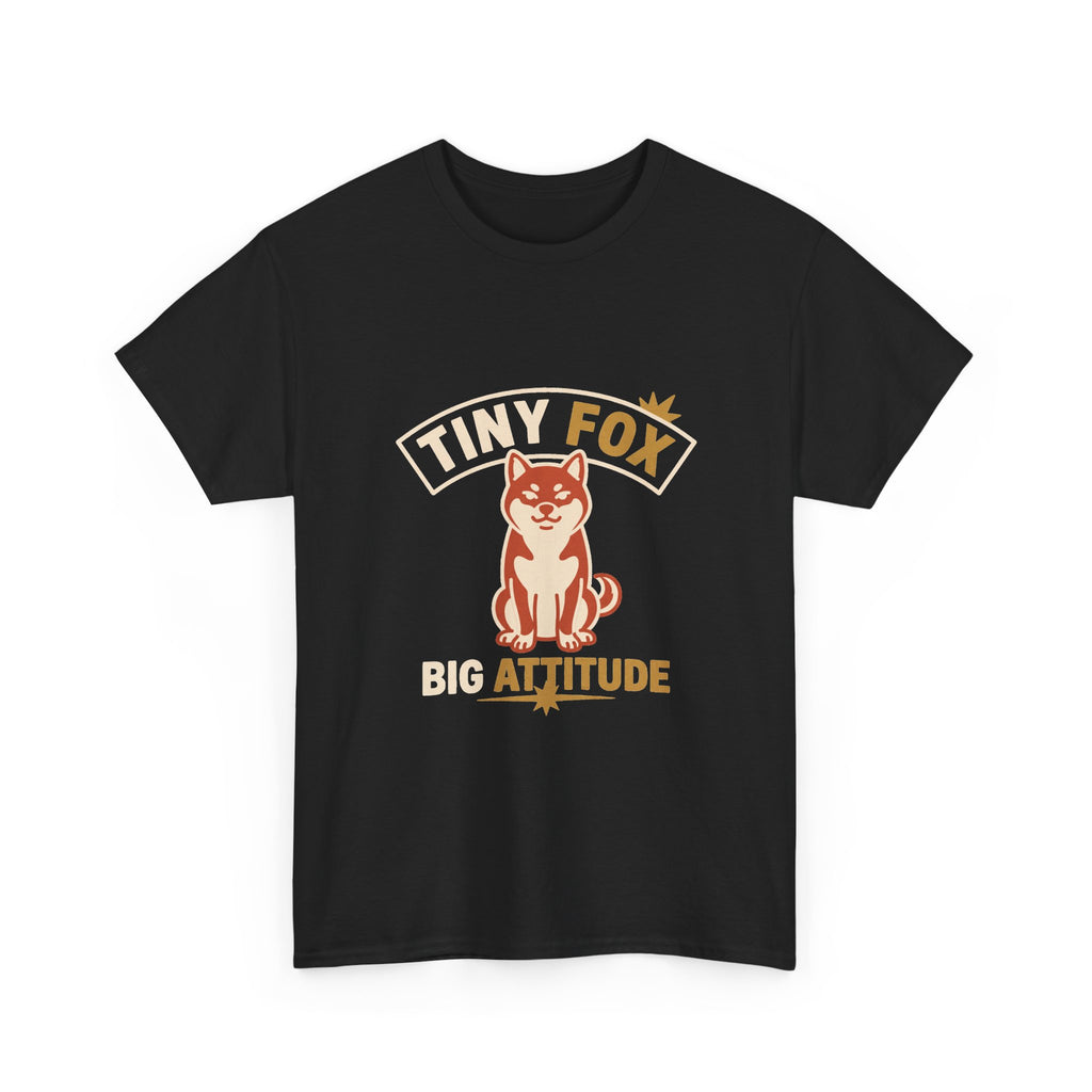Tiny Fox Big Attitude — Funny Shiba Inu Dog Lover Tee | Petsy Square