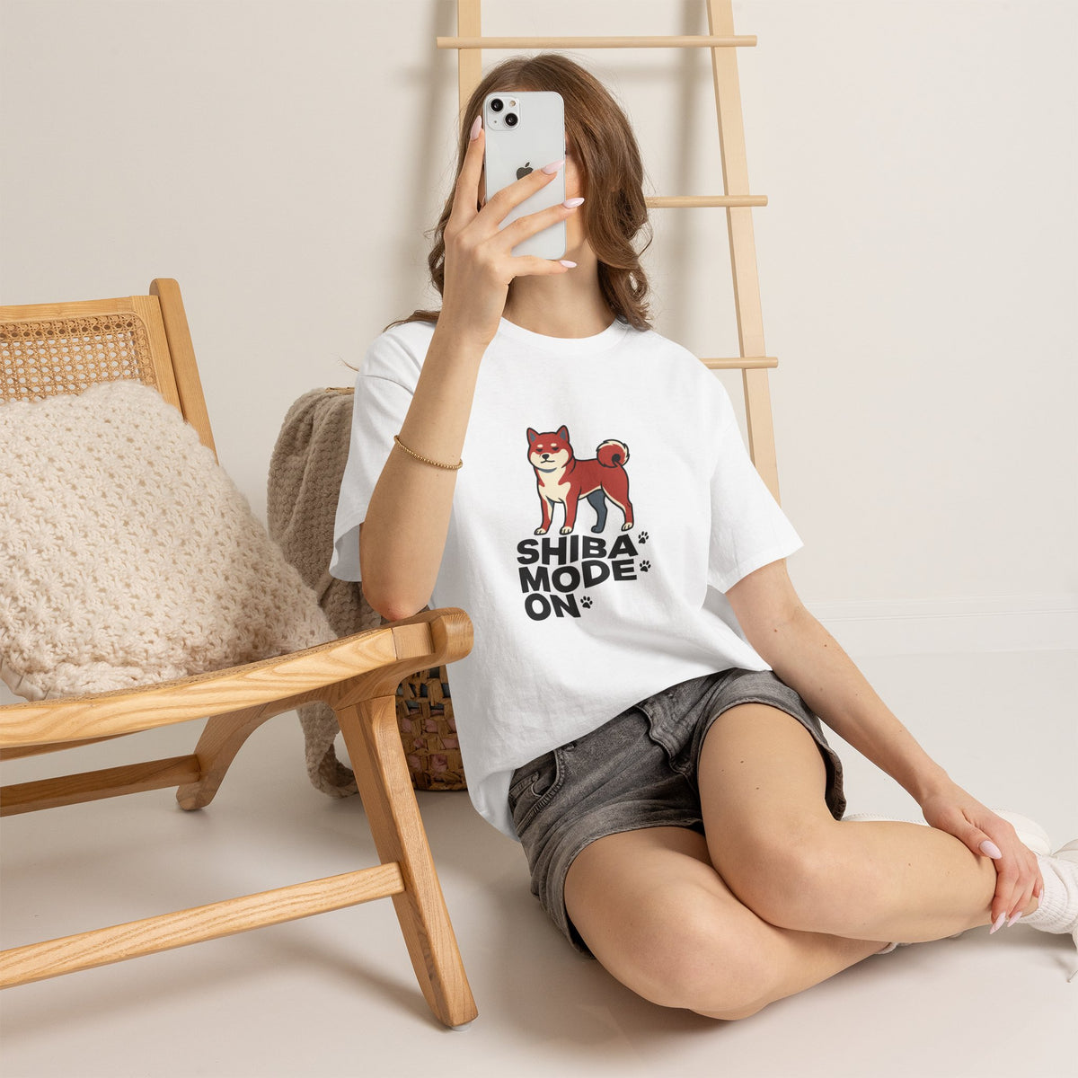 Shiba Mode On — Funny Shiba Inu Dog Tee | Petsy Square