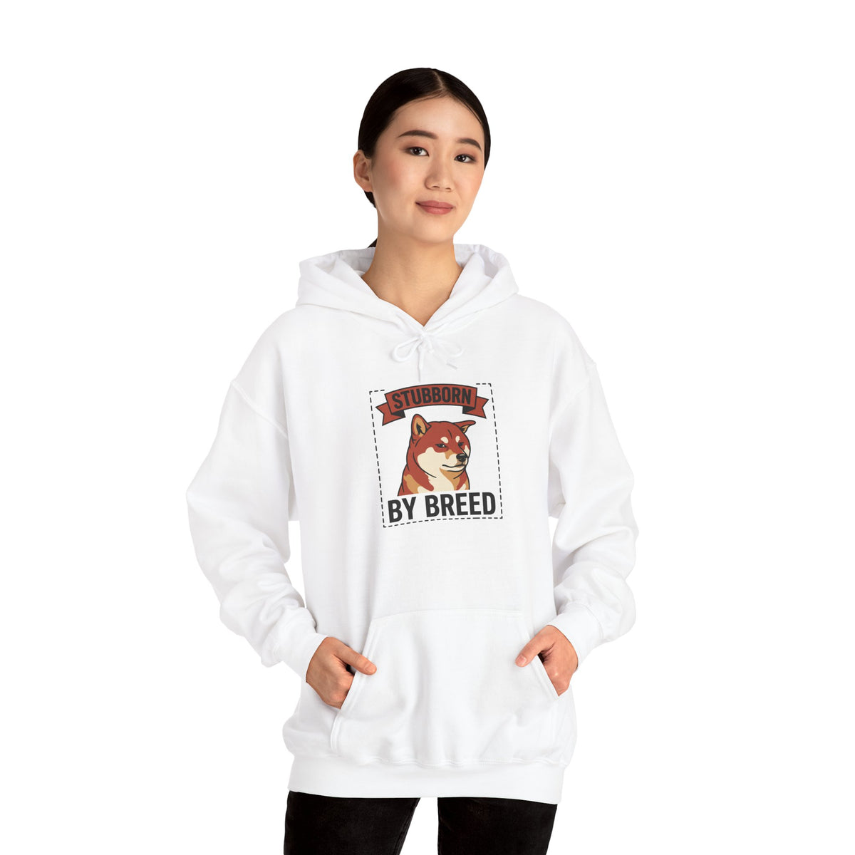 Stubborn By Breed — Cozy Shiba Inu Hoodie | Petsy Square