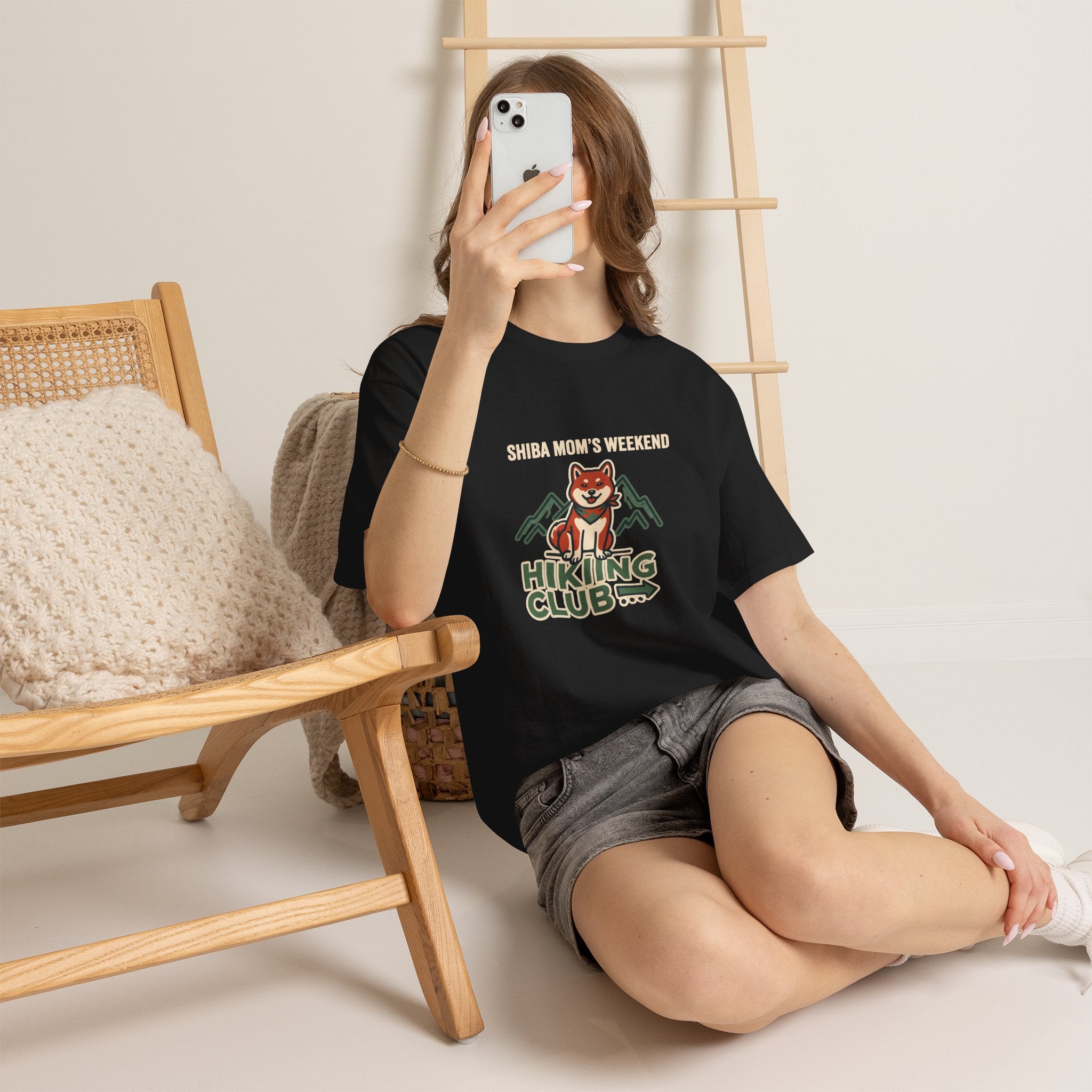 Shiba Mom's Weekend Hiking Club — Funny Shiba Inu Tee | Petsy Square