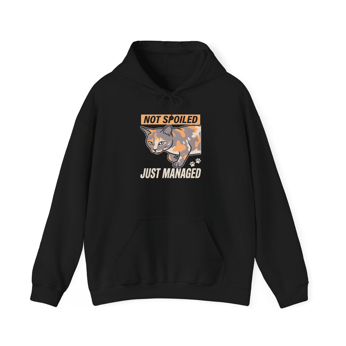 Not Spoiled Just Managed — Cozy Cat Lover Hoodie | Petsy Square