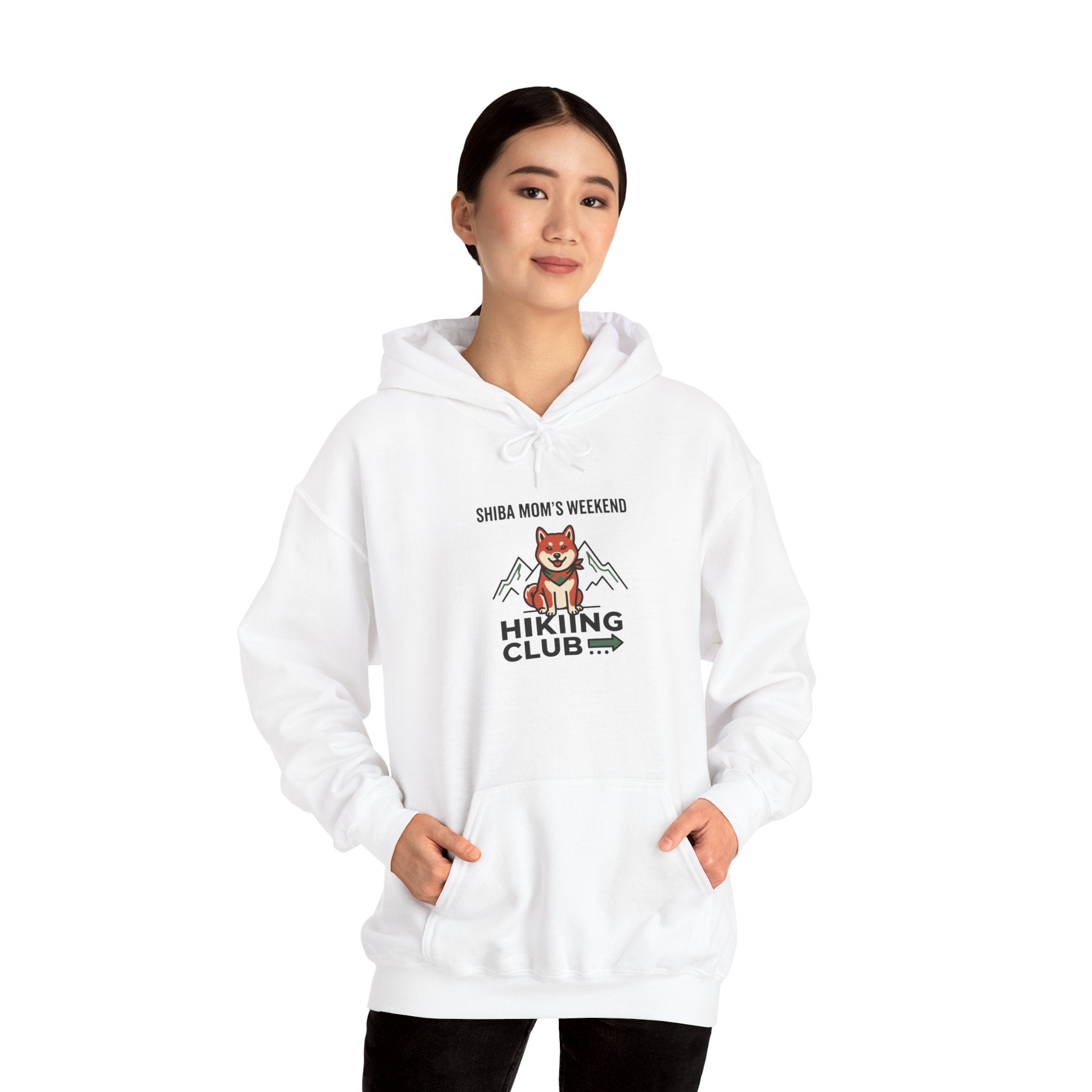 Shiba Mom's Weekend Hiking Club — Cozy Shiba Inu Hoodie | Petsy Square