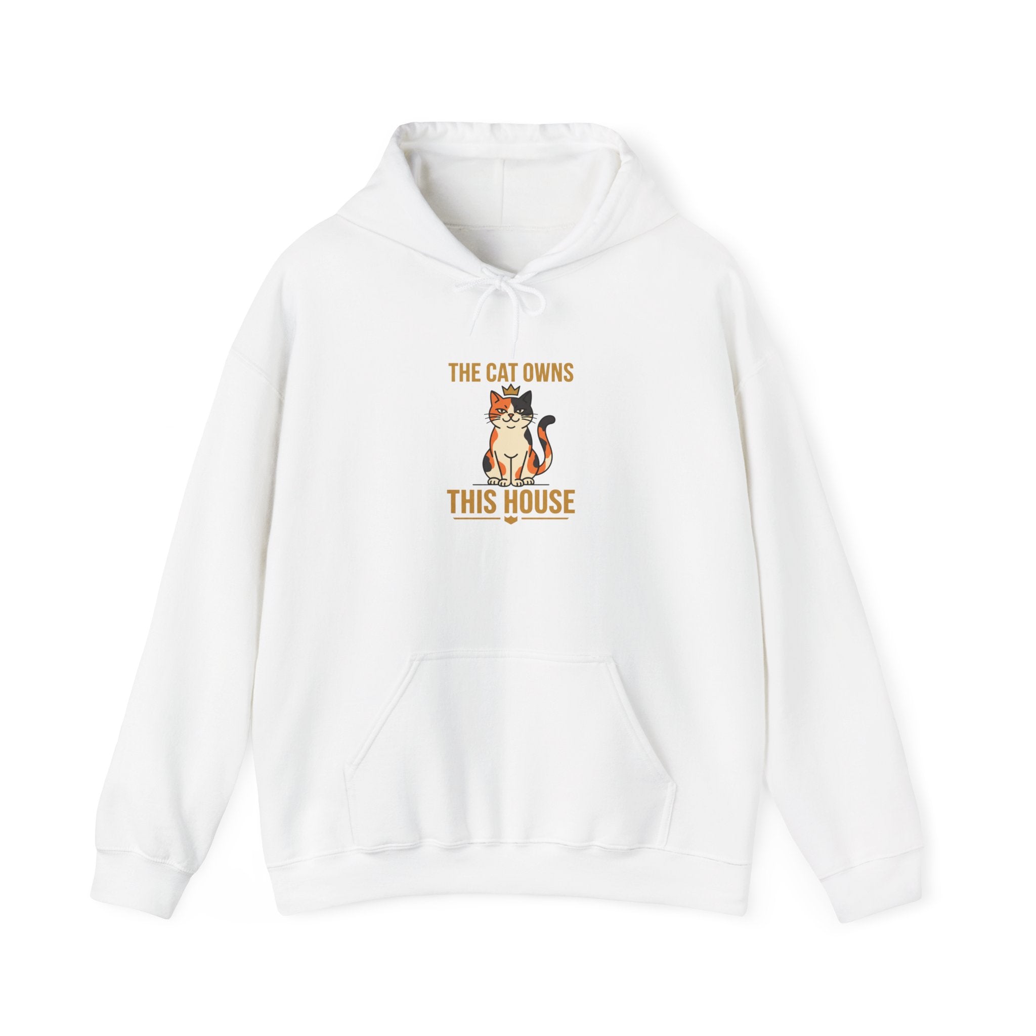 The Cat Owns This House — Cozy Funny Cat Hoodie | Petsy Square