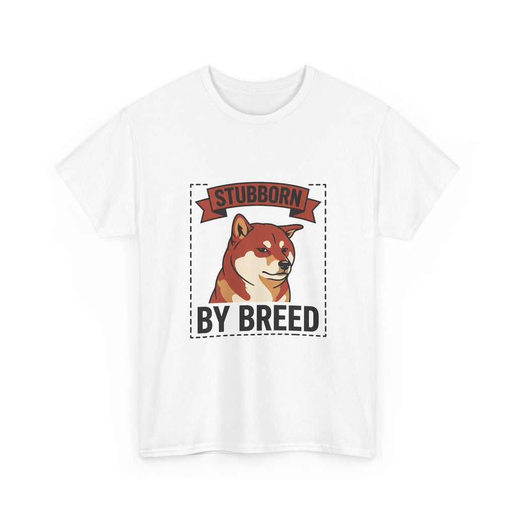 Stubborn By Breed — Funny Shiba Inu Tee | Petsy Square