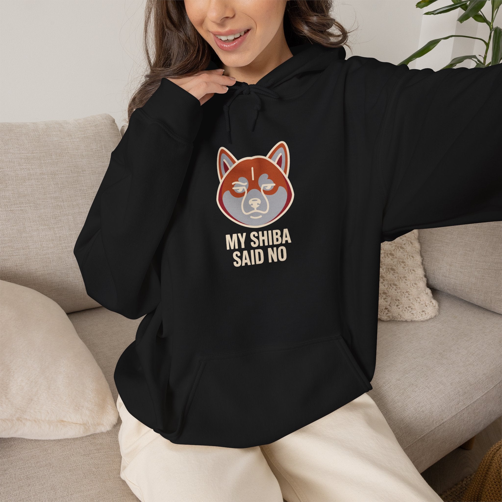 My Shiba Said No — Funny Shiba Inu Dog Lover Hoodie | Petsy Square
