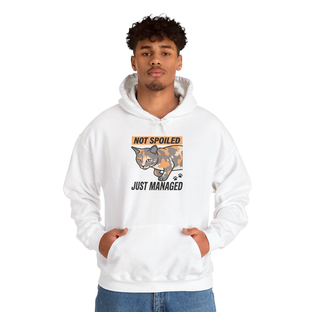 Not Spoiled Just Managed — Cozy Cat Lover Hoodie | Petsy Square
