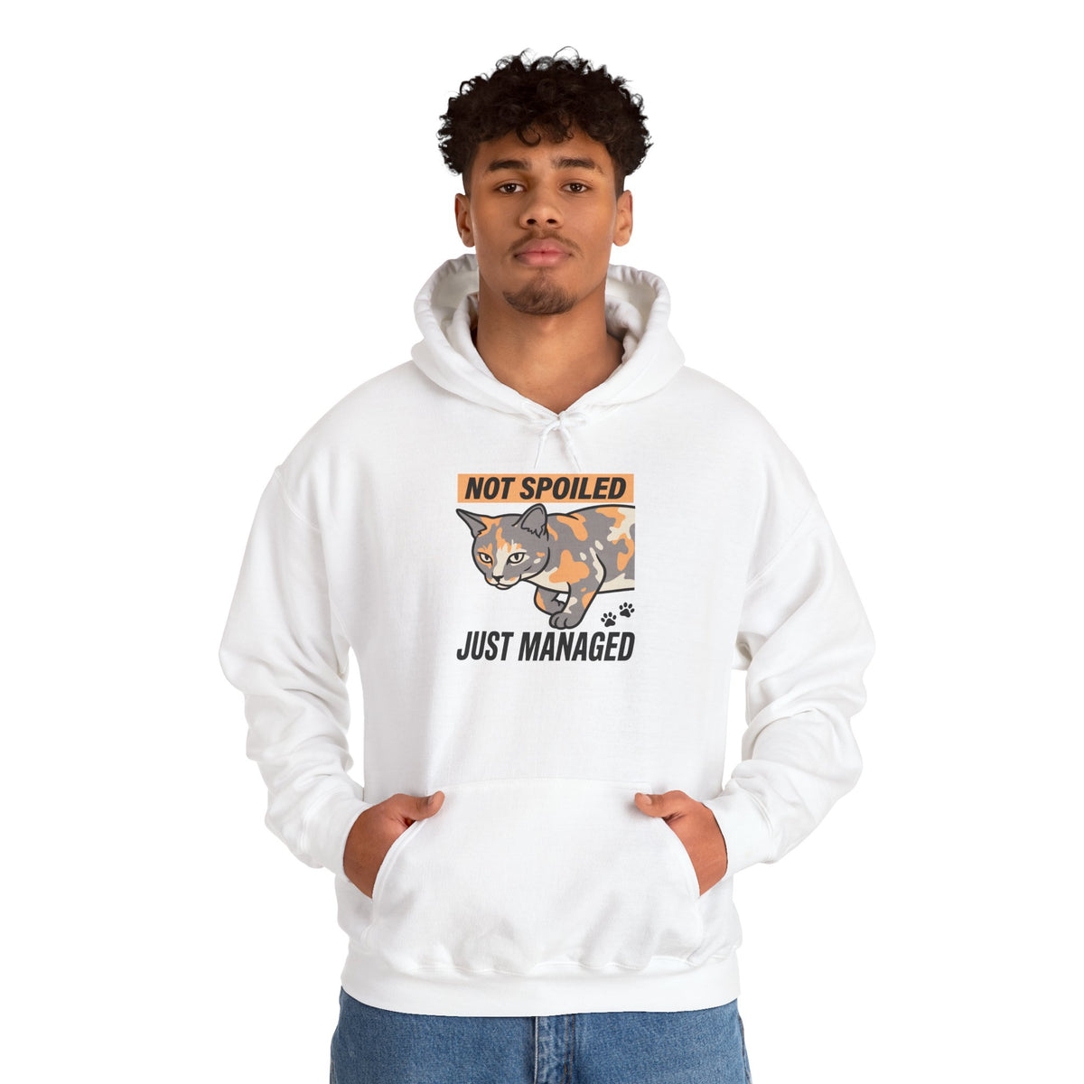 Not Spoiled Just Managed — Cozy Cat Lover Hoodie | Petsy Square